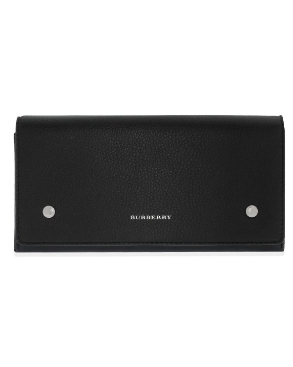 Continental Black & Emerald Leather Clutch Wallet 4075093