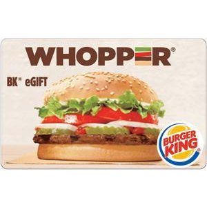 Burger King $25 电子礼卡