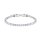Silver-Tone Crystal Tennis Bracelet