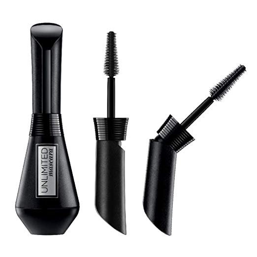 Paris Makeup Unlimited Lash Lifting and Lengthening Washable Mascara, Instant Lash Lift Effect, Two-Position Wand, Straight or Bent, Customize your Lash Look, Blackest Black, 0.24 fl. oz.