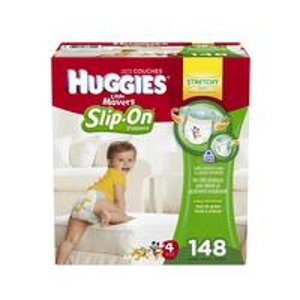 Huggies Little Movers Slip-On Diaper Pants, Size 4, 148ct