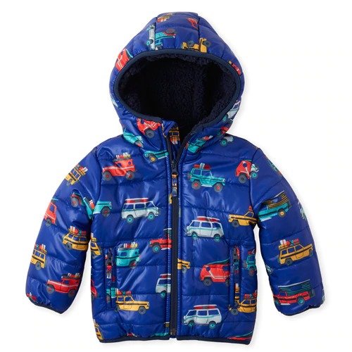 Baby And Toddler Boys Car Warmcore PrimaLoft Puffer Jacket