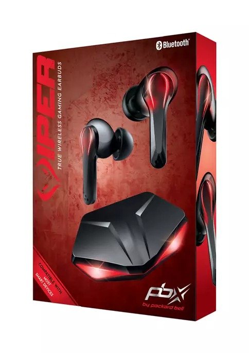 Black and Red True Wireless Gaming Set