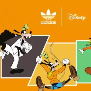adidas X Disney联名 Goofy拍了拍你 情侣装没毛病