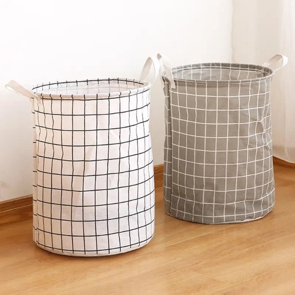 1pc Round Dirty Clothes Basket Laundry Basket Portable Dirty Clothes Hamper | Today's Best Daily Deals | Temu