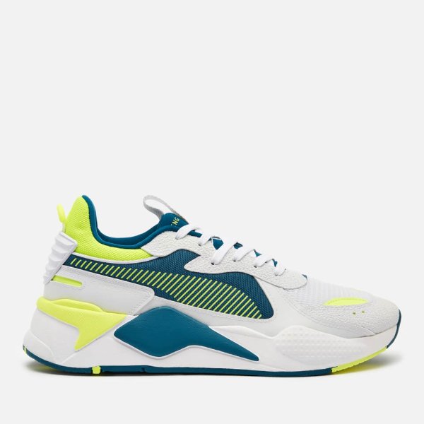 Men's Rs-X Hard Drive Trainers -White/Fizzy Yellow/Digi/Blue