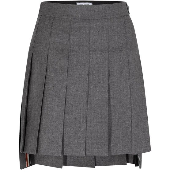 Pleated mini skirt