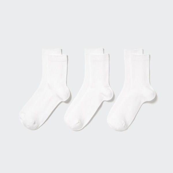Crew Ribbed Socks (3 Pairs) | UNIQLO US