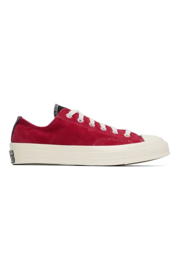 Black & Red Chuck 70 OX Sneakers