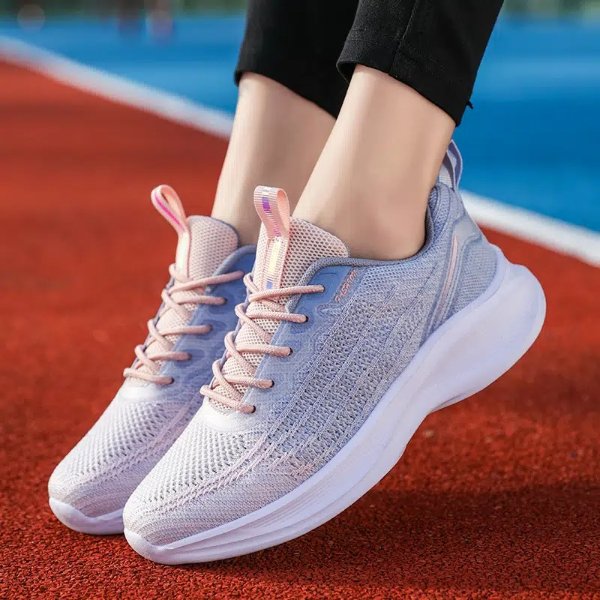 Temu Women Lightweight Breathable Flying Weave Running Shoes