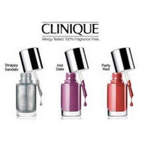 with order over $35 or Free 3 Nail Enamels with order over $75 @ Clinique