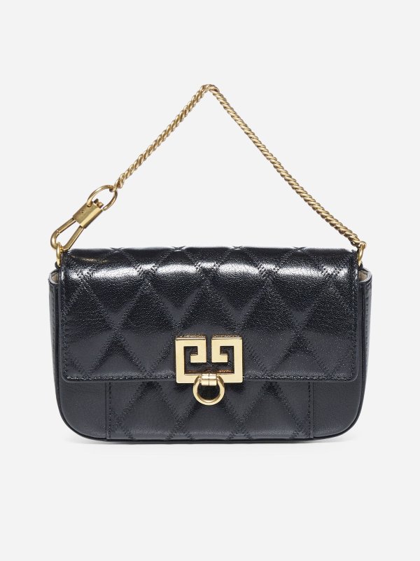 Pocket Mini quilted leather bag