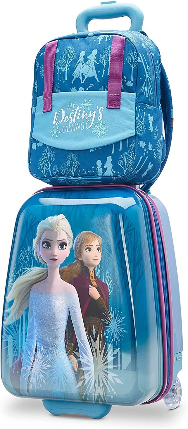 American Tourister Disney Teddy Buddy Luggage, Frozen, 2-Piece Set