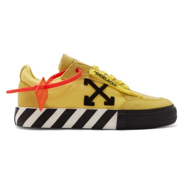 - Yellow Arrow Vulcanized Low Sneakers