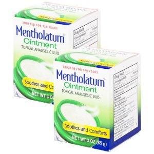 2 Packs (total 6 oz.) of Mentholatum Ointment Topical Analgesic Rub.