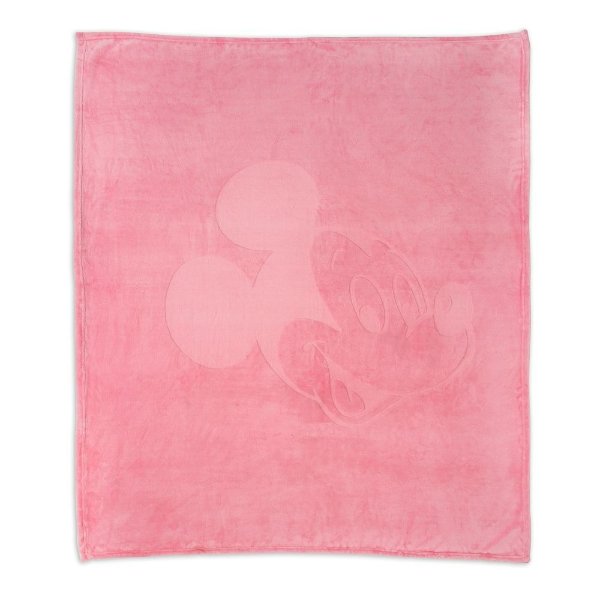 Mickey Mouse Piglet 粉色毯子