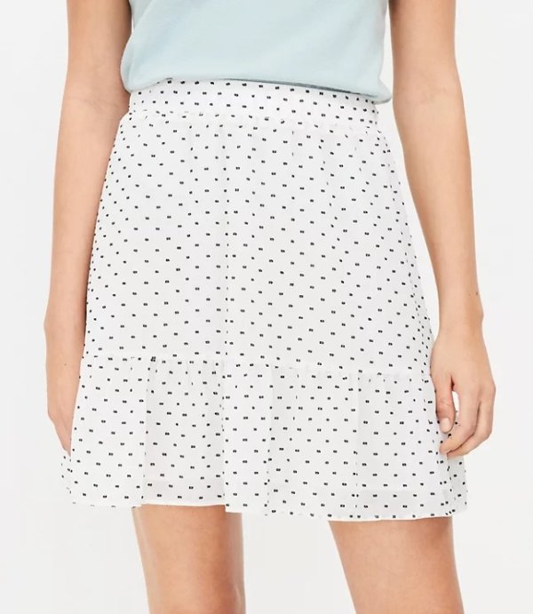 Clip Dot Flippy Skirt | LOFT