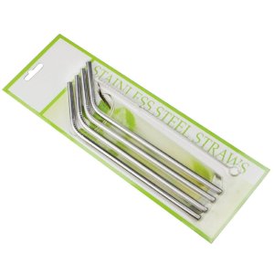 MIU COLOR Endurance bent 18/10 Stainless Steel Drink Straw, Set of 4