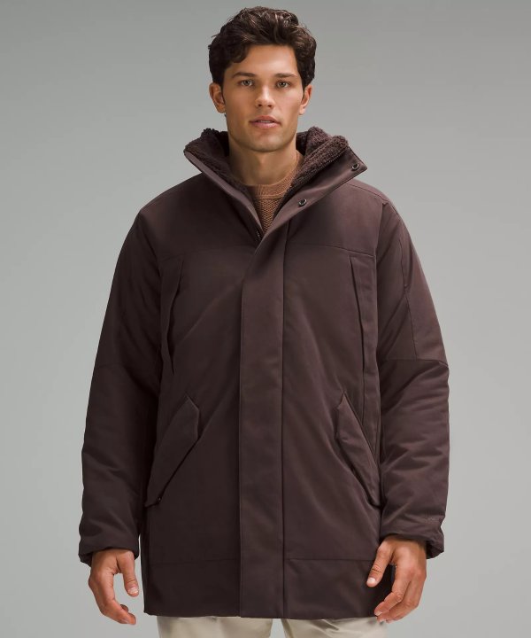 Fleece-Lined Insulated Coat