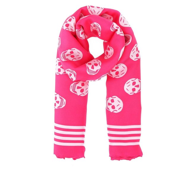 All-Over Skull Printed Scarf