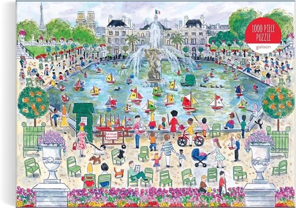 Springtime in Paris – 1000 Piece Michael Storrings Puzzle Featuring The Ornamental Grand Bassin Pond in The Spring