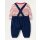Cord Dungaree Set - Starboard Blue Tractors | Boden US