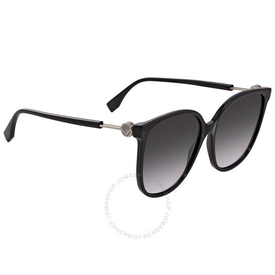 Polarized Grey Round Ladies Sunglasses FF 0374/S 0807/9O 58