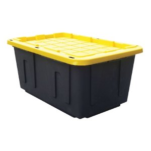 Centrex Plastics Tough Box Storage Tote, 27 Gallons