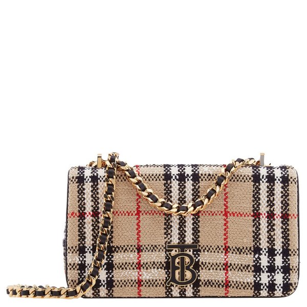 Archive Beige Vintage Check Boucle Small Lola Bag