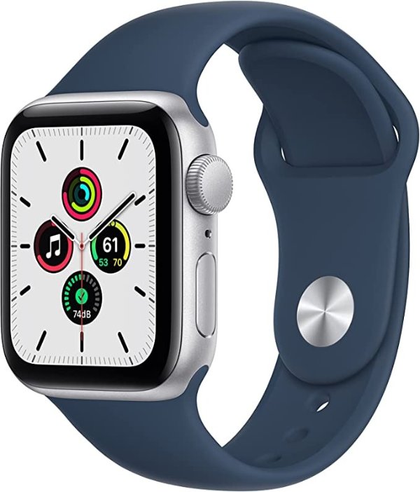 Watch SE (GPS, 40mm) - Silver Aluminum Case with Abyss Blue Sport Band