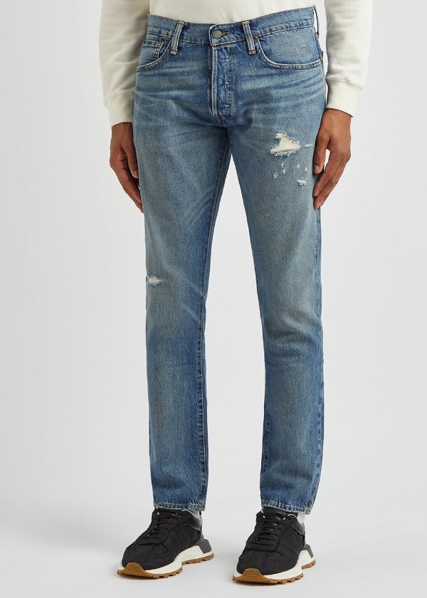 Sullivan blue distressed slim-leg jeans