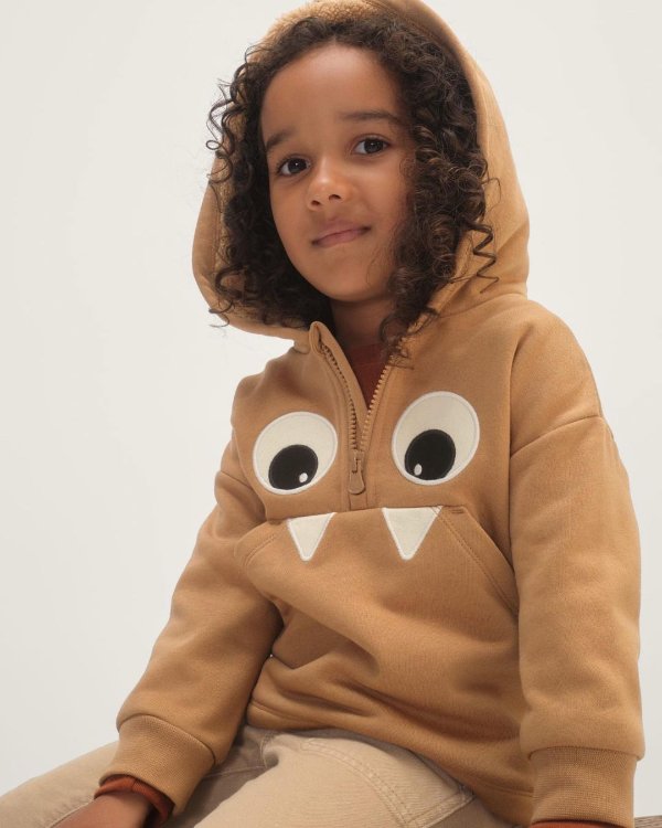 Toddler Sherpa-Lined Monster Hoodie