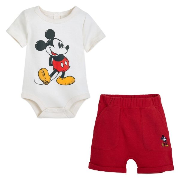 Mickey Mouse Bodysuit and Shorts Set for Baby | shopDisney