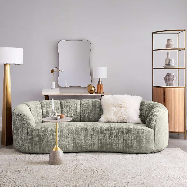 Rouelle Channel Tufted Sofa + Reviews | Crate and Barrel