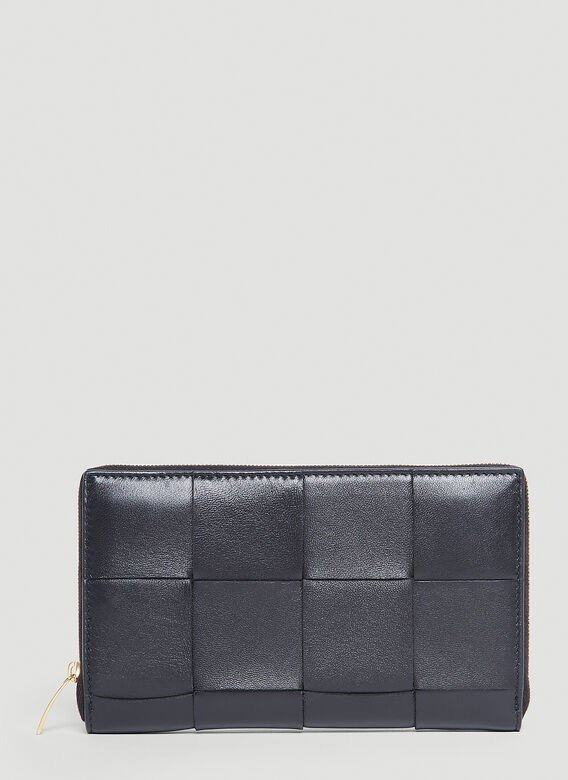 Zip-Around Wallet in Black