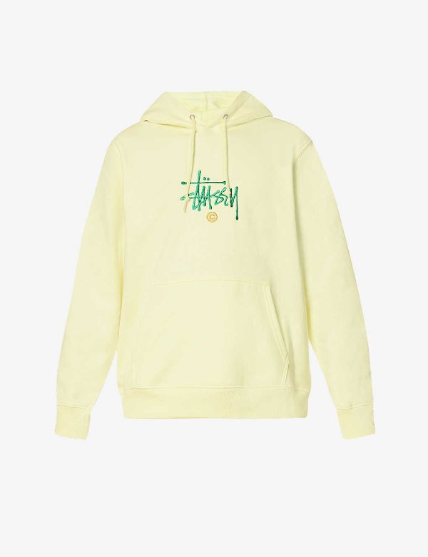 Copyright logo-embroidered cotton-jersey hoody