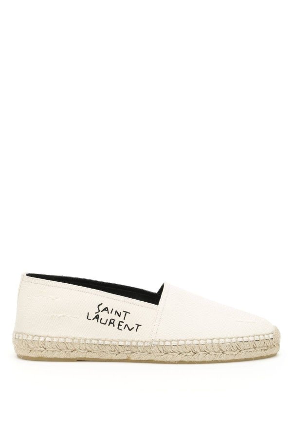 CANVAS ESPADRILLES WITH EMBROIDERED LOGO
