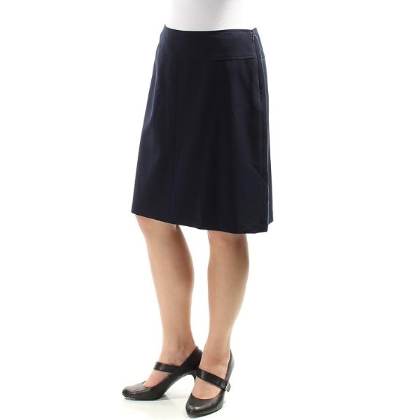 Women's Solid Straight Basic Skirt