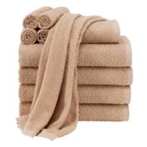 Mainstays Value 10-Piece Towel Set, Tan