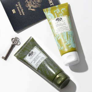 Last Day: with any Origins Mask Purchase  +plus spend $65 and choose a 4-piece skincare gift + cosmetic bag. PLUS, spend $45 and get a super deluxe Clear Improvement charcoal mask @ Origins