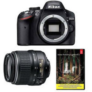 （Manufacturer refurbished）Nikon D3200 24.2MP Digital SLR Camera with 18-55mm VR Lens + Lightroom 5