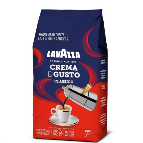 Lavazza Crema E Gusto Whole Bean Coffee 1 kg Bag