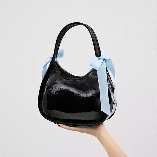 Ergo Bag In Crinkle Patent Coachtopia Leather With Bows