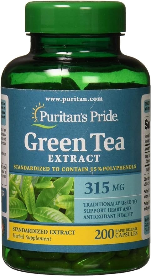  Green Tea Standardized Extract 315 Mg Capsules, 200 Count