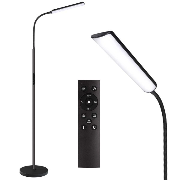 Dimunt LED Floor Lamp, Bright 15W Floor Lamps for Living Room with 1H Timer