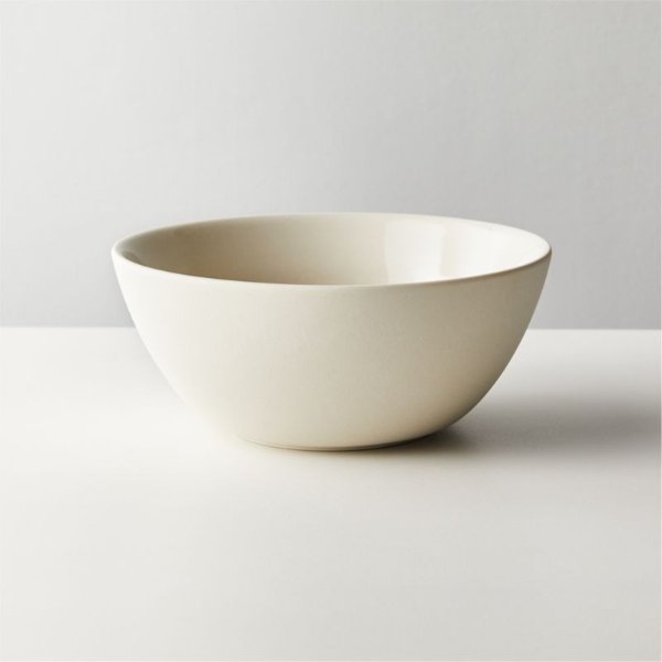 Kensli Ivory Recycled Clay Soup Bowl + Reviews | CB2