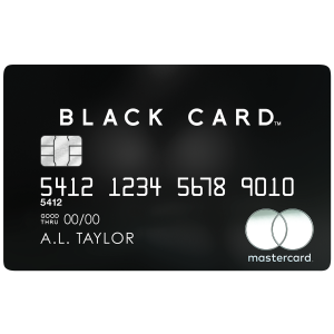 Black PVD metal cardMastercard® Black Card