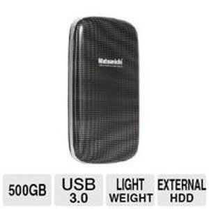 Matsunichi Portable External Hard Drive - 500GB, USB 3.0