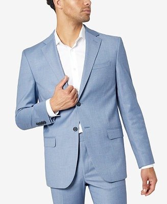 Men's Modern-Fit Window Stretch Suit Jacket