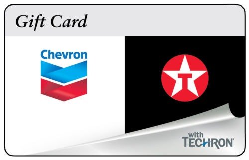 $100 ChevronTexaco Gas 实体礼卡